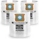 3 Pack Shop Vac 5-8 Gallon Filter Bags, ALYYDBG Type E - 90661 906-61 9066100 9066133; Type H 90671 9067-1 9067100 9067133 Vacuum Cleaner Filter Bags