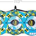 Airhead Blast, 3 Rider Towable Tube for Boating with Dual Tow Points