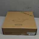 SENSARTE Nonstick Wok Pan with Lid 11-inch, Healthy Stir-fry Pan Induction Cookware with Swiss Granite Coating, Deep Frying Pan Skillet with Stay-cool Handle, PFOA Free (Gray)