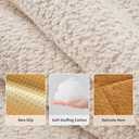 Guinea Pig Bed 3D Snow Fleece Rabbit Bed Washable Bunny Beds Hamster Bedding Mats Soft & Warm for Indoor Small Animal Bed Orange 10111 Inchh