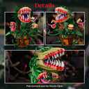 Millionspring Piranha Plant Audrey II 2 Building Blocks Set, Toys Kit Horrors Flower Shop Decoration Valentine Gift for Tv Film Fans Families Friends 12+ On Halloween Birthday Christmas