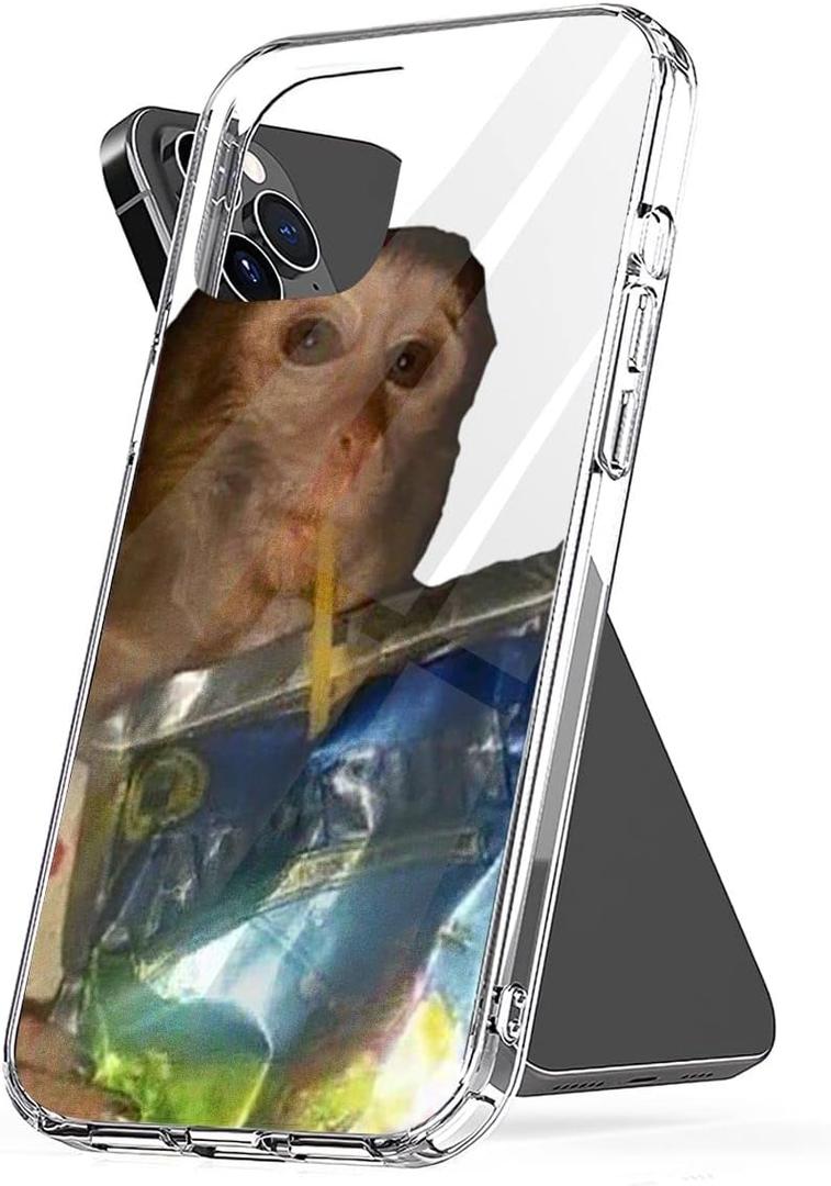 Compatible with iPhone 7/8 Plus Case Monkeys Pure Clear Sipping TPU Caprisun Funny Cute Accessories Charm (Mint)