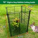 8 Pack Plant Protectors from Animals, 32Pcs DIY Plant Cages 12.6"x12.6"x16", Chicken Wire Garden Animal Barrier, Keep Rabbits & Chipmunks Out for Vegetables, Shrubs & New Plants