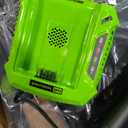 Greenworks 80V 21 Brushless (Self-Propelled) Cordless Electric Lawn Mower + (580 CFM) Axial Leaf Blower (75+ Compatible Tools), 4.0Ah Battery and 60 Minute Rapid Charger, Green and Black