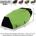 Riding Lawn Mower Cover with Bagger Attachment, Universal Fit Decks up to 54" with Bagger, 600D Oxford Cloth Riding Lawn Mower Cover with Windproof Buckle for Snow Rain Dust Hail Protection