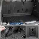 Cargo Mat Backrest Mats for 2021-2025 2026 Chevrolet Chevy Tahoe/GMC Yukon Accessories(Not for Yukon XL), All Weather TPE Trunk Liner 3rd Row Seat Back Covers(Cargo Mat+3rd Row Backrest Mat)