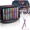 Acrylic Gel Pens for Coloring, 252 PCS Colored Pen Gift Set | 0.6mm Tip with Portable Storage Bag for Black Paper & White Paper, Perfect for Adult Coloring, Journaling, Doodling, Drawing
