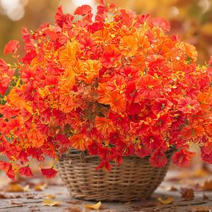 16 Bundles Artificial Fall Flowers No Fade Faux Autumn Plants, Fake Indoor Outdoor Greenery for Thanksgiving Table Centerpiece Christmas Wedding Party Home Garden Fireplace Dcor