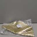 Round Placemats Gold Metallic Set of 6 Vinyl Hollow Placemats 15 Inch, Washable Easy Clean Wipeable Non Slip Stain Heat Resistant Dining Table Place Mats for Wedding Party Decoration by Snowkingdom