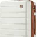 Carry on Luggage 20Inch Expandable Suitcase 22 * 14 * 9, Beige