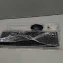 Wireless Keyboard and Mouse Combo, RGB Backlit, Rechargeable & Light Up Letters, Full-Size, Soft Typing, Sleep Mode, 2.4GHz Quiet Keyboard Set for Mac, Windows, Laptop, PC, Trueque KM42Pro (Black)