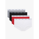 Hanes womens Originals Boyshort Underwear, Breathable Stretch Cotton Boyshort Panties, 4-pack M