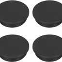 MECCANIXITY 8pcs T-Shaped Silicone Plugs 51.3mm 2 Inch Dia Snap in Plug Hole Seal Cover Round Rubber Stopper for Kitchen Rubber Bulkheads Waterproof Sealing Plugs Black