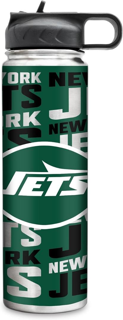 Rico Industries NFL Football Stainless Steel Tumbler with Lid - Great For Coffee, Tea, Water or Cocktails