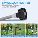 25FT Misters for Outside Patio - 6 Mist Nozzles & 3/4'' Adapter, Water Misters for Cooling Outdoor, Easy to Install, Misting System for Patio, Pool, Garden, Waterpark, Trampoline, Greenhouse (25ft/7.5M)