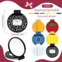 RattanView 24 Pcs Back to School Compact Mirrors Bulk End of The Year Mini Vintage Pocket Mirrors for Purse Small Portable Folding Round Makeup Stuffs for Classroom School Teacher Must Have