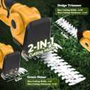Hedge Trimmer Compatible with Dewalt 20V Battery (Battery Not Included) Cordless Bush Trimmer, Grass Shears, 2 in 1 Cordless Hedge Trimmer for Yard and Lawn