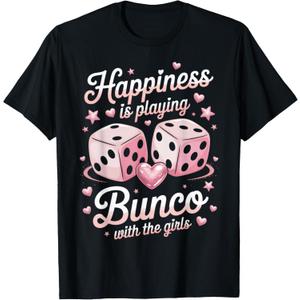 Bunco with Girls Bunco Night Bunco Lover Dice Game Bunco T-Shirt, Size: M