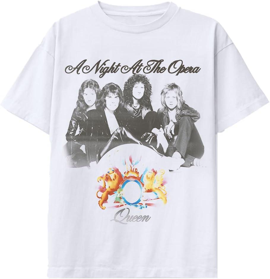Queen Unisex Adult Offical Merch Night at The Opera T-Shirt (Small)