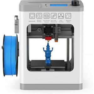 TINA2 3D Printer, HEPHI3D Mini 3D Printers for Beginners Fully Assembled
Ready to Use, Auto Leveling 3D Printer for Beginners with Resume Printing, Fully Open Source, Removable Flexible Build Plate