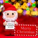 Simgoing Christmas Coworker Gifts Employee Appreciation Gift Christmas Crochet Doll Gift for Coworkers Teacher Boss Nurse Friends(Santa Claus)