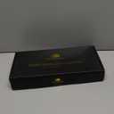 Bathroom Tray for Counter Top Organizer  Ash Wood Vanity Tray with Metal Frame for Dresser, Kitchen, Nightstand  Black & Whitewashed Decorative Storage (11" x 4.5" x 1.5")