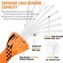 Double Braided Arborist Rigging Rope - 3/4 in X 220 ft 24 Strands Rappelling Outdoor Pulling Heavy Duty Polyester Bull Rope for Swing Tree Work Camping Rescue Hiking Logging - Orange