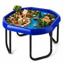 Gemscream 40'' Large Play Sensory Tray with Adjustable Stand, Blue, Medium