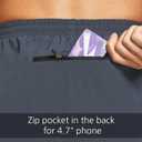 baleaf Men's 5" Running Athletic Shorts Zipper Pocket for Workout Gym Sports Lightweight Quick Dry Gray, Size L