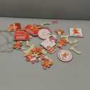 Draupnir 18 Pcs Christmas Tiered Tray Decor Set Winter Tiered Tray Gingerbread Christmas Decorations Farmhouse Tabletop Centerpiece Xmas Wooden 3D Sign Gingerbread Decor for Home Table