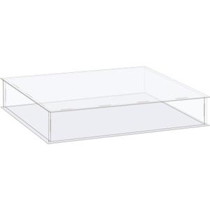 MECCANIXITY Acrylic Display Case Box Clear Dustproof Protection Showcase 16.1x14.1x4.3 Inch for Collectibles Display
