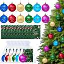 Jenaai 12 Set Christmas Appreciation Gifts for Employees Coworkers Staff Ball Ornaments for Christmas Tree So Grateful for The Difference You're Made, with Organza Bags & Thank You Cards