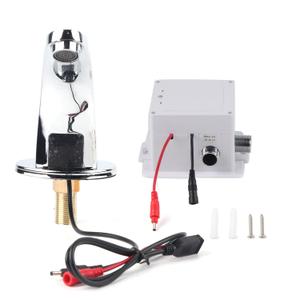 Hyuduo Infrared Sensor Faucet, Touchless Automatic Copper Faucet with Hands On Off, for Kitchen Bathroom Sink