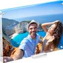 8x10 Acrylic Picture Frame with Magnetic, Clear Diploma Degree Frame with Base, Lucite Transparent Photo Frame for Tabletop Display with Exquisite Package (11 x 14 in)