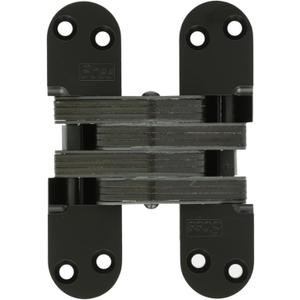 SOSS Invisible Hinge Model 220 for 2" Thick Material, 20 Minute Fire Rated, Zinc, Black E-Coat Exterior Finish, Model Number 220US19 SOSS Invisible Hinge Model 220 for 2" Thick Material, 20 Minute Fire Rated, Zinc, Black E-Coat Exterior Finish, Model Number 220US19