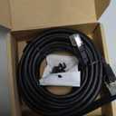 Cat 8 Ethernet Cable, 100FT High Speed Heavy Duty 26AWG Cat8 LAN Network Cable 40Gbps, 2000Mhz with Gold Plated RJ45 Connector, Outdoor&Indoor Internet Cable Compatible for Router Gaming Modem Xbox (100FT)