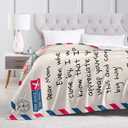 Christmas Mom Gifts, Mom Birthday Gifts from Daughter, Gifts for Mother from Son, Moms Birthday Gift Ideas, Mother Gifts Throw Blanket 60" x 50", Daughter/Son to Moms Gifts, Mothers Bday Presents