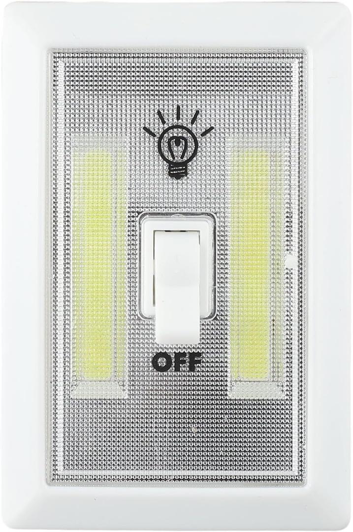 Shed Garage COB Battery Operated Light Switch with On Off Switch(4pcs)