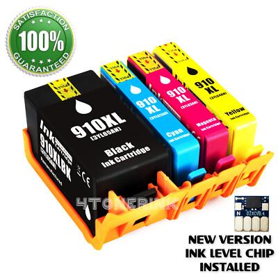 910XL Ink Cartridges Combo Pack 8015e 8025e Replacement for HP Ink 910 910XL Ink cartridges Work with OfficeJet 8015e 8025e OfficeJet Pro 8025e 8028e Printers 4 Pack(Black Cyan Magenta Yellow)