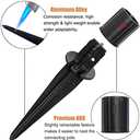 Metal Stakes Solar Lights Replacement Spike - Outdoor Ground Stake for Backyard Garden Lights Landscape Yard Pathway Patio Lamps 8 Pack - Fits 3/4" Poles (0.78" Actual), 5-3/8" Long
