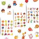 2 x 600 Pcs Animal Fruit Food Stickers for Kids, Cute Stickers 30 Sheets for Boys, Girls, Party Favors, Classroom, Prizes for Kids