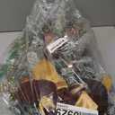 30" Christmas Teardrop Swag for Front Door Artificial Winter Swag Garland with Pine Cones, Berry Clusters, Bronze Ball Ornaments and Ribbons for Thanksgiving Holiday Christmas Decoration