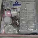 Acrylic Nail Kit with Drill: 20g Clear White Pink Acrylic Powder and Liquid Beginners Set - Professional Brushes Nail Tips Nail Supplies - Full Tools Extensions Starter for Women Home & Salon