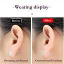 4 x Colorful Ear Lobe Support Backstoppers, Prevents Stretching and Tearing Hypoallergenic Earring Backs for Droopy Ears, Comfort Patches for All Earring (Shining Pink)