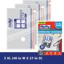 Hefty Shrink-Pak - 3 Extra Large Vacuum Storage Bags for Clothes, Pillows, Towels, or Blankets - Space Saver Vacuum Sealer Bags Ideal Under Bed Storage Solutions