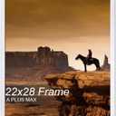 A PLUS MAX 22x28 Picture Frame White Light Weight Wall Mount