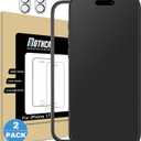 Mothca 2 Pack Matte Glass Screen Protector for iPhone 17 [6.3 inch] + 2 Pack Camera Lens Protector, Anti-Glare & Anti-Fingerprint Case Friendly Tempered Glass, Bubble Free, Smooth as Silk