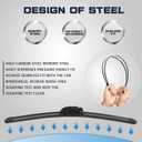 AUTOBOO 26"+18" Windshield Wipers with 12" Rear Wiper Blade Replacement for Nissan Murano Infiniti QX50 Acura RDX 2017 2018 2019 2020 2021 2022 2023-Original Factory Quality (Pack of 3)