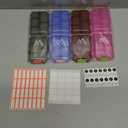 4PS Travel Pill Organizer with 164 Slice Labels10 Compartments Travel Pill Box Portable Folding Small Pill Case Daily Pill Container Used for Carry Storage Medicine Organizer by M MUchengbao (Dark Red + Gray + Pink + Blue)