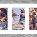 8x24 Collage Frame with 5 Openings 4X6 Pictures, Multiple Picture Frame with Mat, Wall or Tabletop Decor, Grey Wood Grain (Pack of 1)